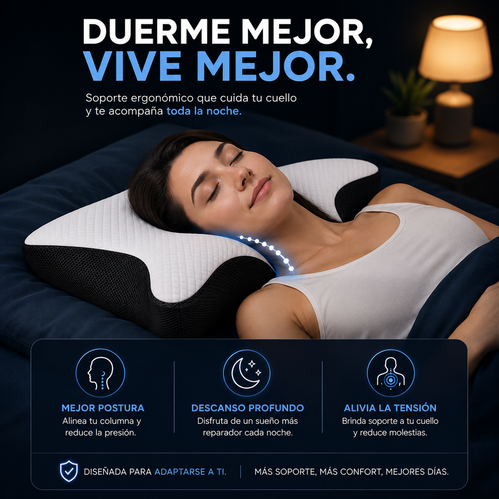 ALMOHADA ERGONÓMICA CERVICAL PREMIUM